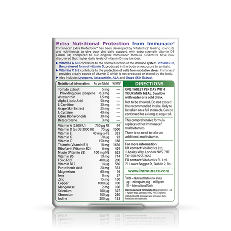Vitabiotics Immunace Extra Protection - 30 comprimés