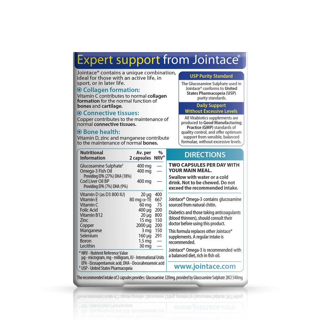 Vitabiotics Jointace Omega-3 Glucosamine - 30 gélules