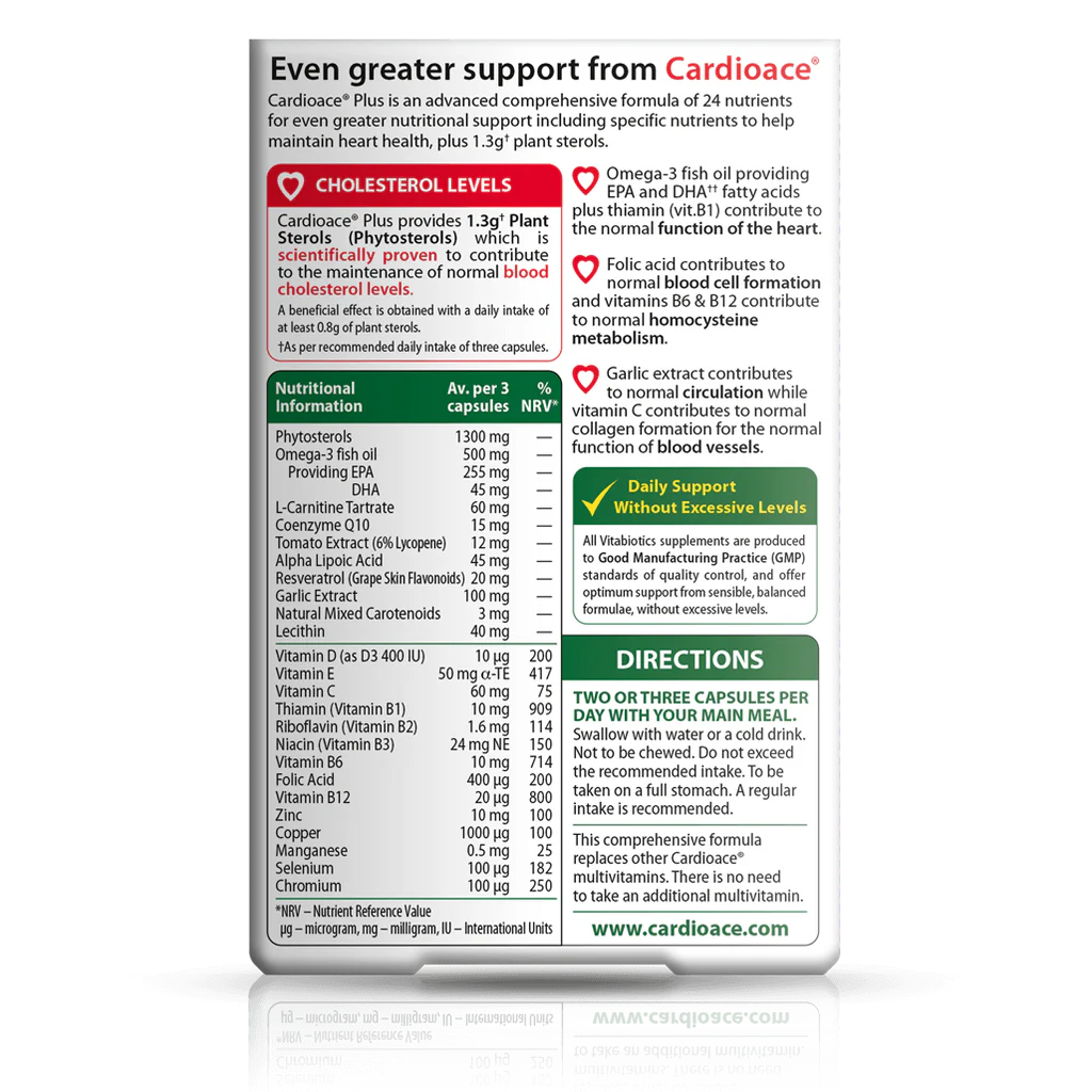 Vitabiotics Cardioace Plus - 60 capsules