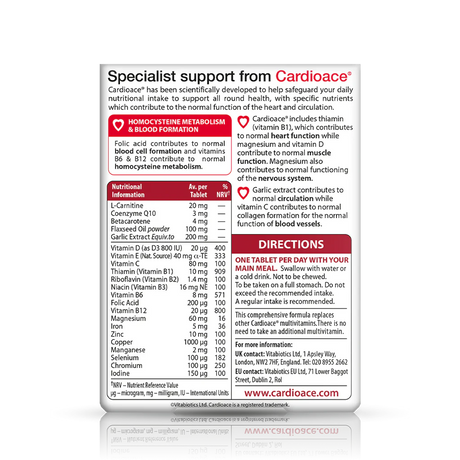Vitabiotics Cardioace Original - 30 tablets