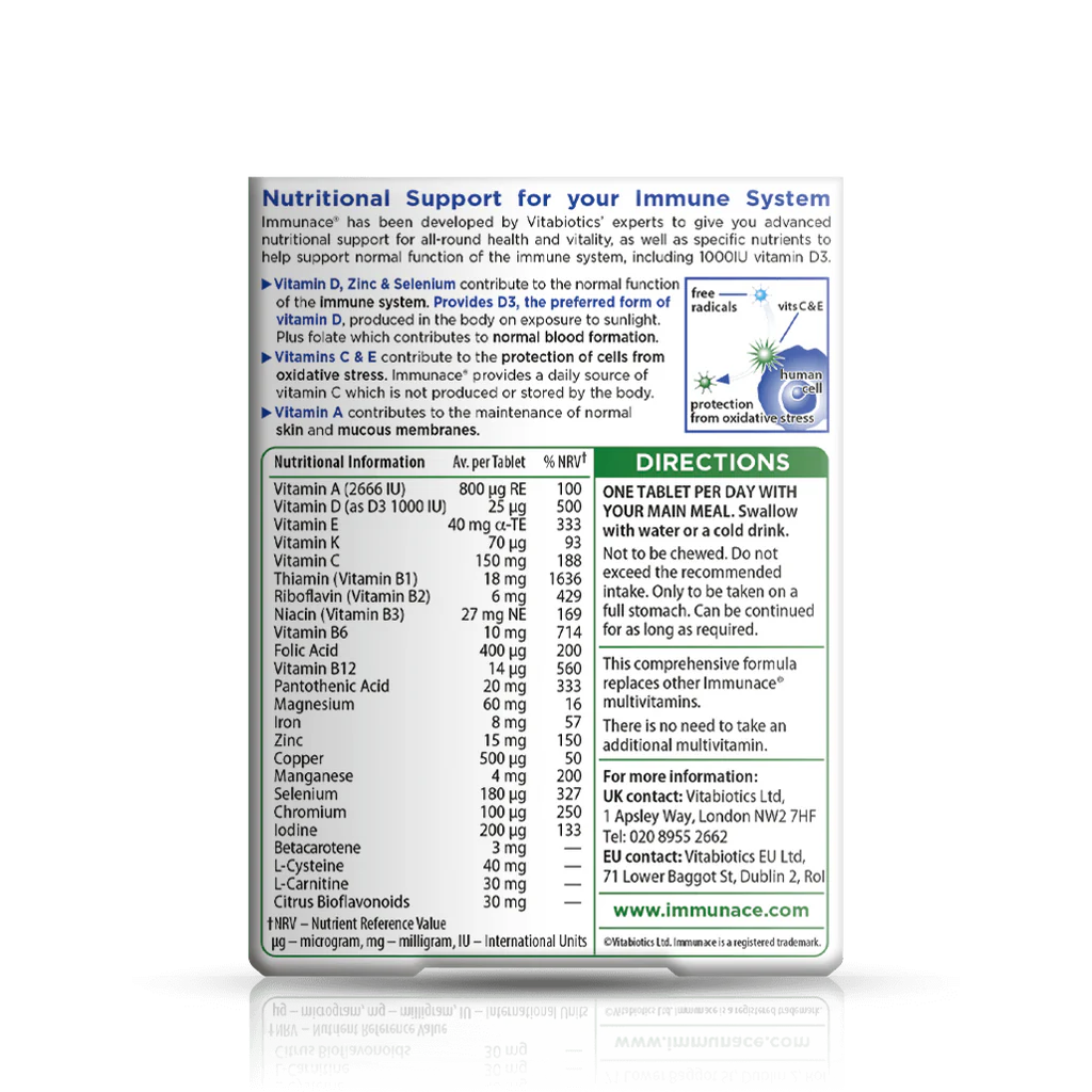 Vitabiotics Immunace Original - 30 Tablets