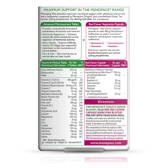 Vitabiotics Menopace Max - 84 Tablet/Capsules
