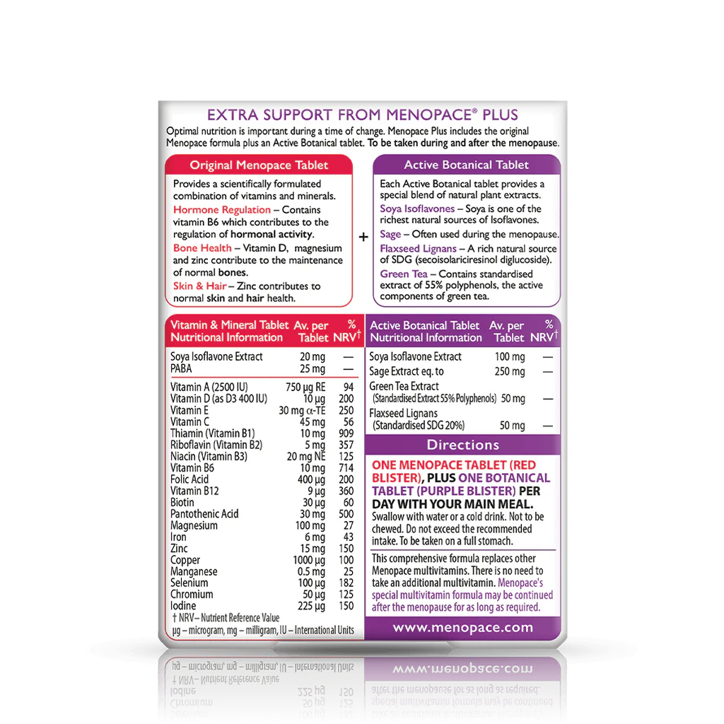 Vitabiotics Menopace Plus - 2 x 28 tablets