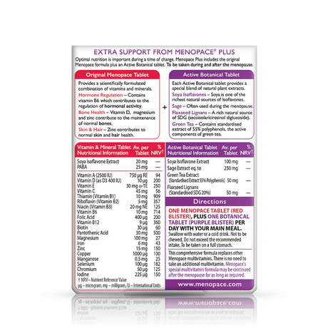 Vitabiotics Menopace Plus - 2 x 28 tablets