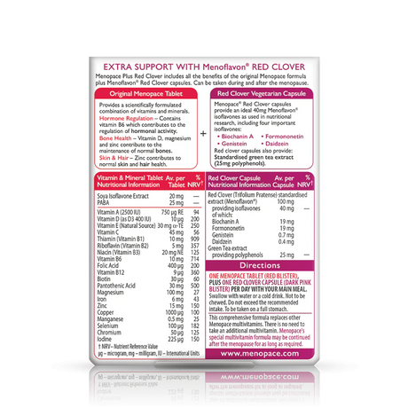 Vitabiotics Menopace Red Clover - 30 Capsules