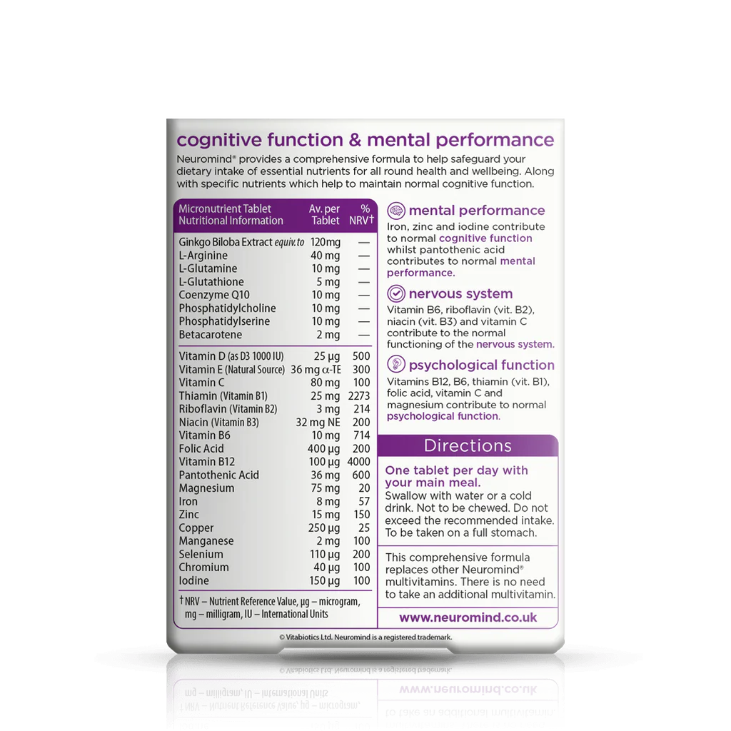 Vitabiotics Neuromind Original - 30 Tablets