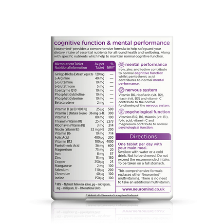 Vitabiotics Neuromind Original - 30 Tablets