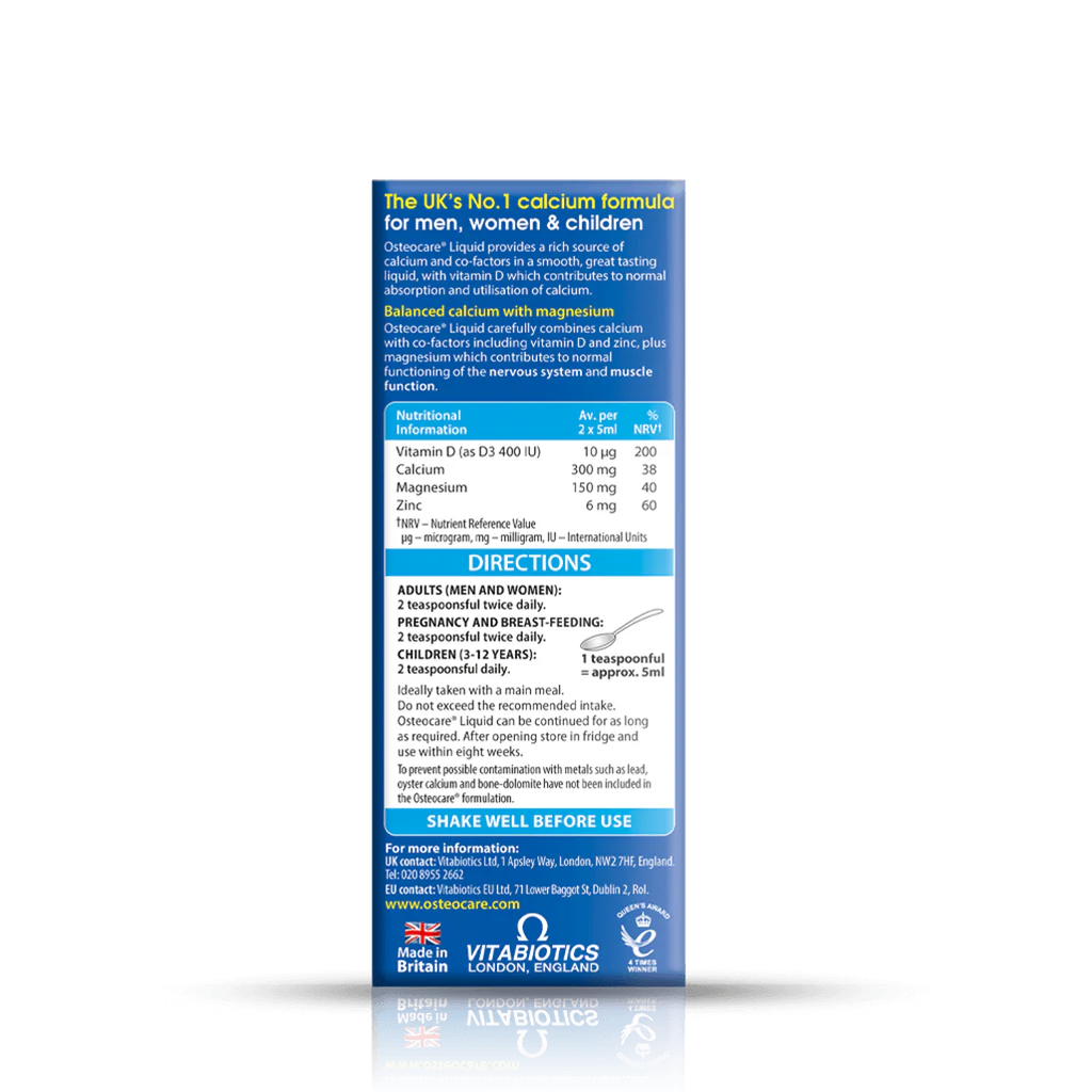 Vitabiotics Osteocare Liquid - 200 ml / 500ml