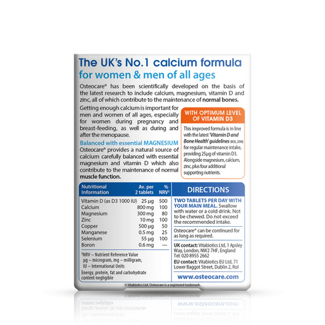 Vitabiotics Osteocare Original - 30 / 90 Tablets