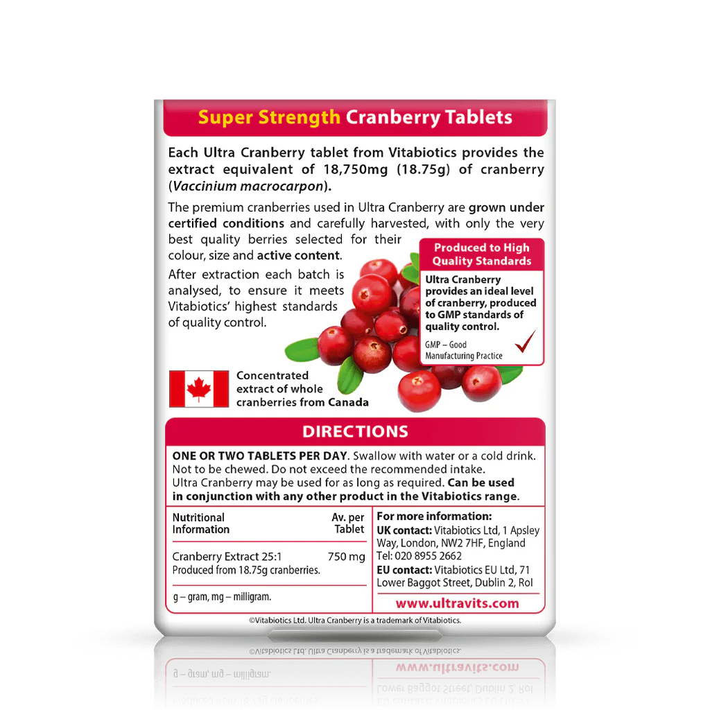 Vitabiotics Ultra Cranberry - 30 Tablets