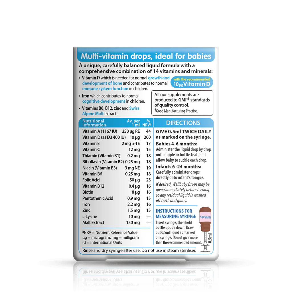 Vitabiotics Wellbaby Multivitamin Liquid Drops - 30ml