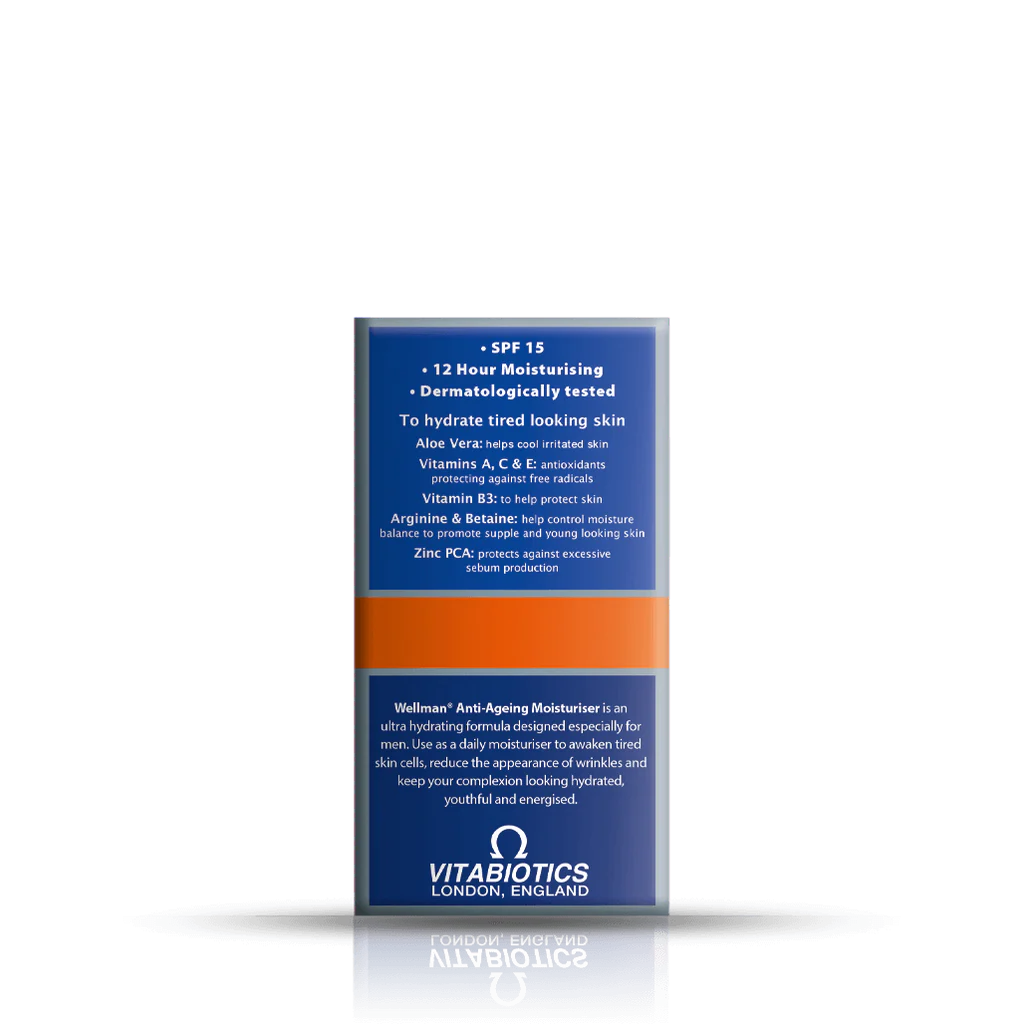 Vitabiotics Wellman Anti-Ageing Moisturiser - 50ml