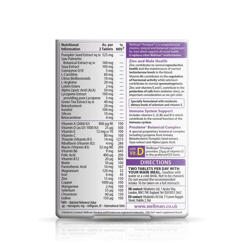 Vitabiotics Wellman Prostace - 60 Tablets