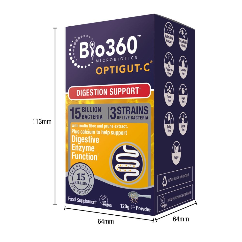 Natures Aid Bio360 OptiGUT-C (15 Billion Bacteria)