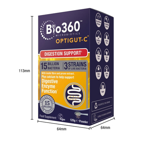 Natures Aid Bio360 OptiGUT-C (15 Billion Bacteria)
