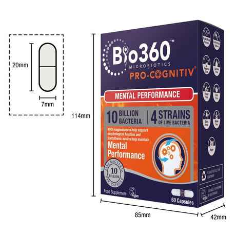 Natures Aid Bio360 Pro-Cognitiv (10 Billion Bacteria)