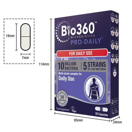 Natures Aid Bio360 Pro-Daily (10 Billion Bacteria)