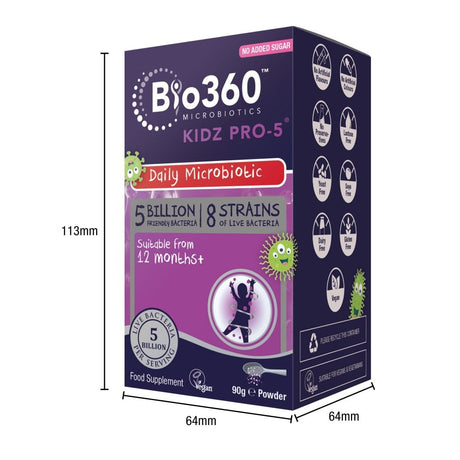 Natures Aid Bio360 Kidz Pro-5 (5 Billion Bacteria)