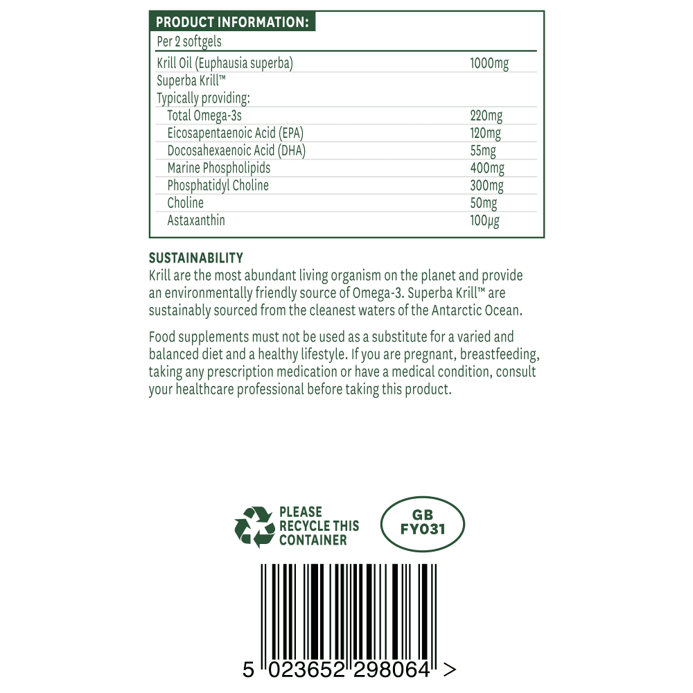 Natures Aid Krill Oil 500mg (Superba)