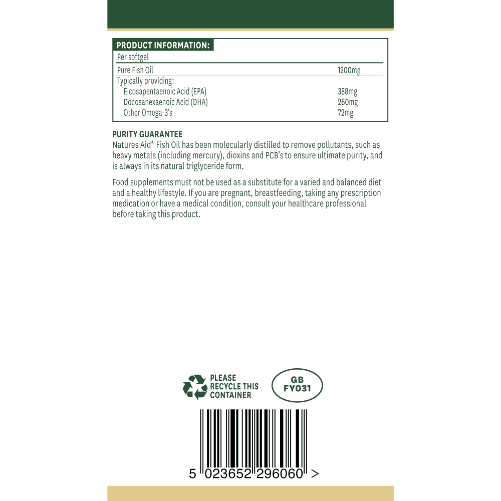 Natures Aid Super Strength Fish Oil