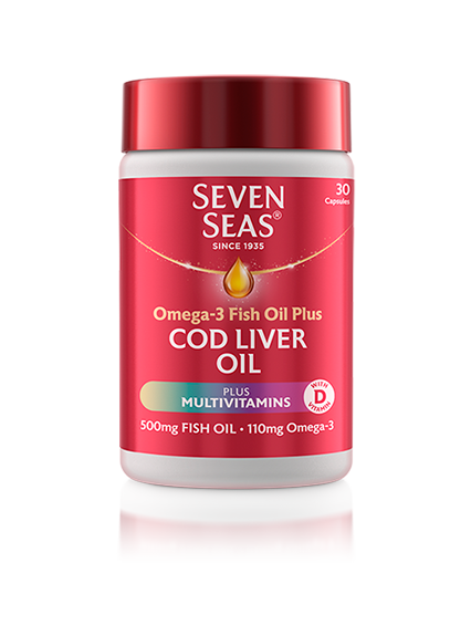 Seven Seas Cod Liver Oil Plus Multivitamins Omega-3 Fish Oil - 30 / 90 Capsules