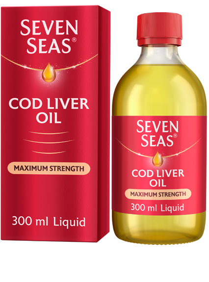 Seven Seas Cod Liver Oil Plus Omega-3 Maximum Strength Liquid - 150ml / 300ml