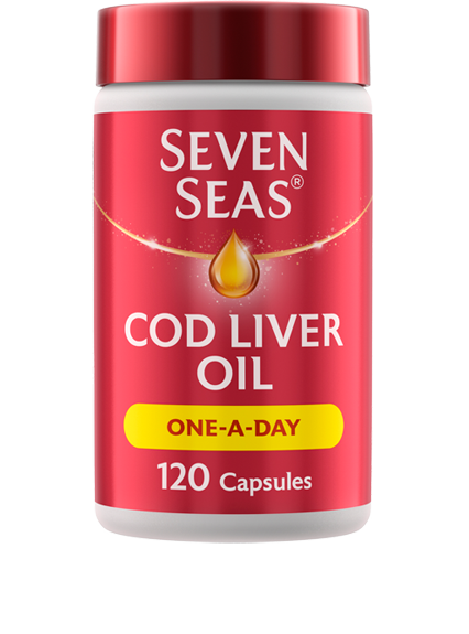 Seven Seas Cod Liver Oil Omega-3 One A Day - 60 / 120 capsules