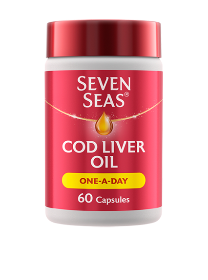 Seven Seas Cod Liver Oil Omega-3 One A Day - 60 / 120 capsules