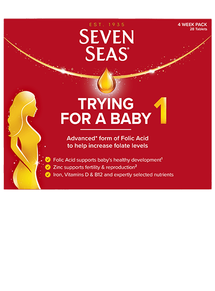 Seven Seas Trying for a Baby 产前维生素，含高级*叶酸 - 28 片