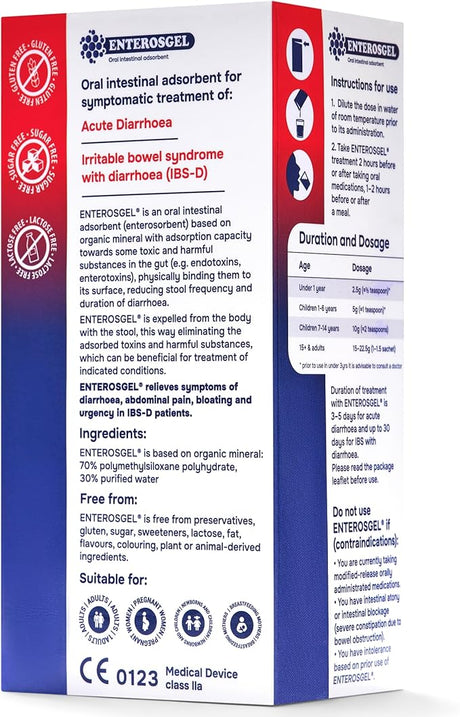 ENTEROSGEL® Travel Sachets – IBS I DIARRHOEA Relief I 150g in 10 sachets