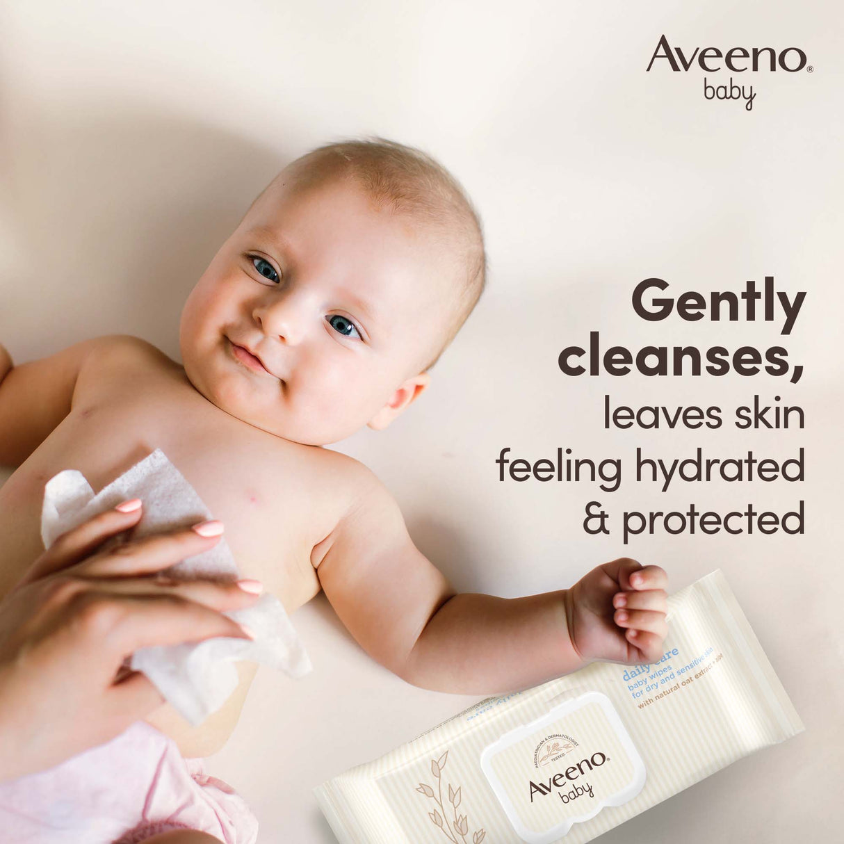 AVEENO ® Baby Daily Care Baby Wipes - 72 Wipes