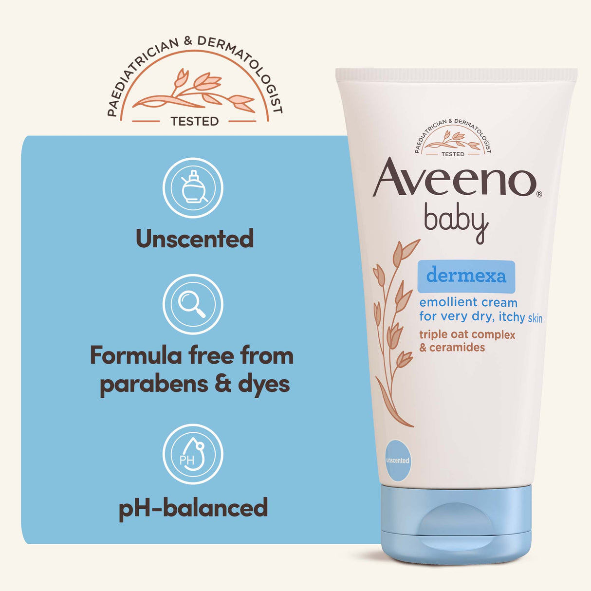 AVEENO® Baby Dermexa Emollient Cream - 150ml