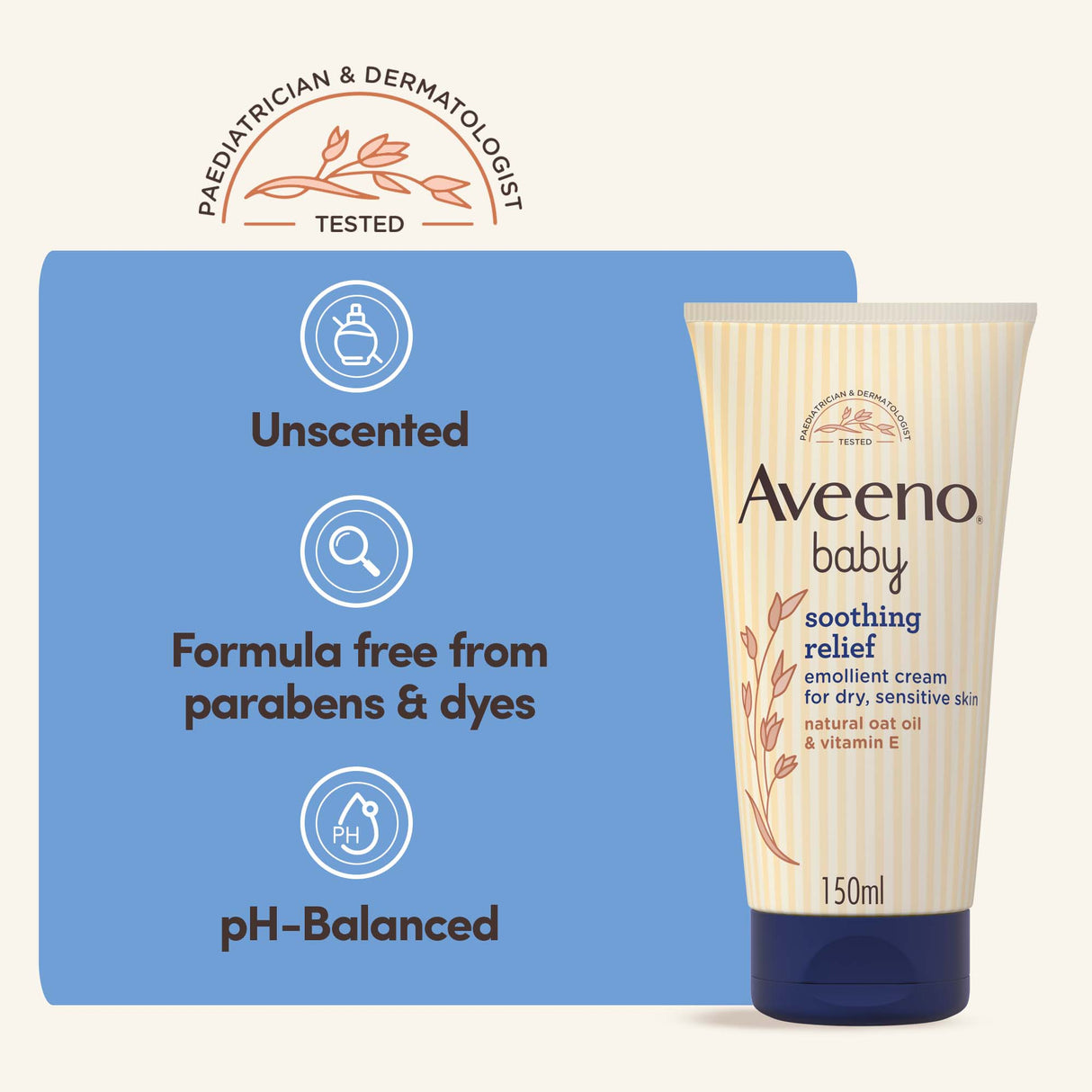AVEENO® Baby Soothing Relief Emollient Cream - 150ml