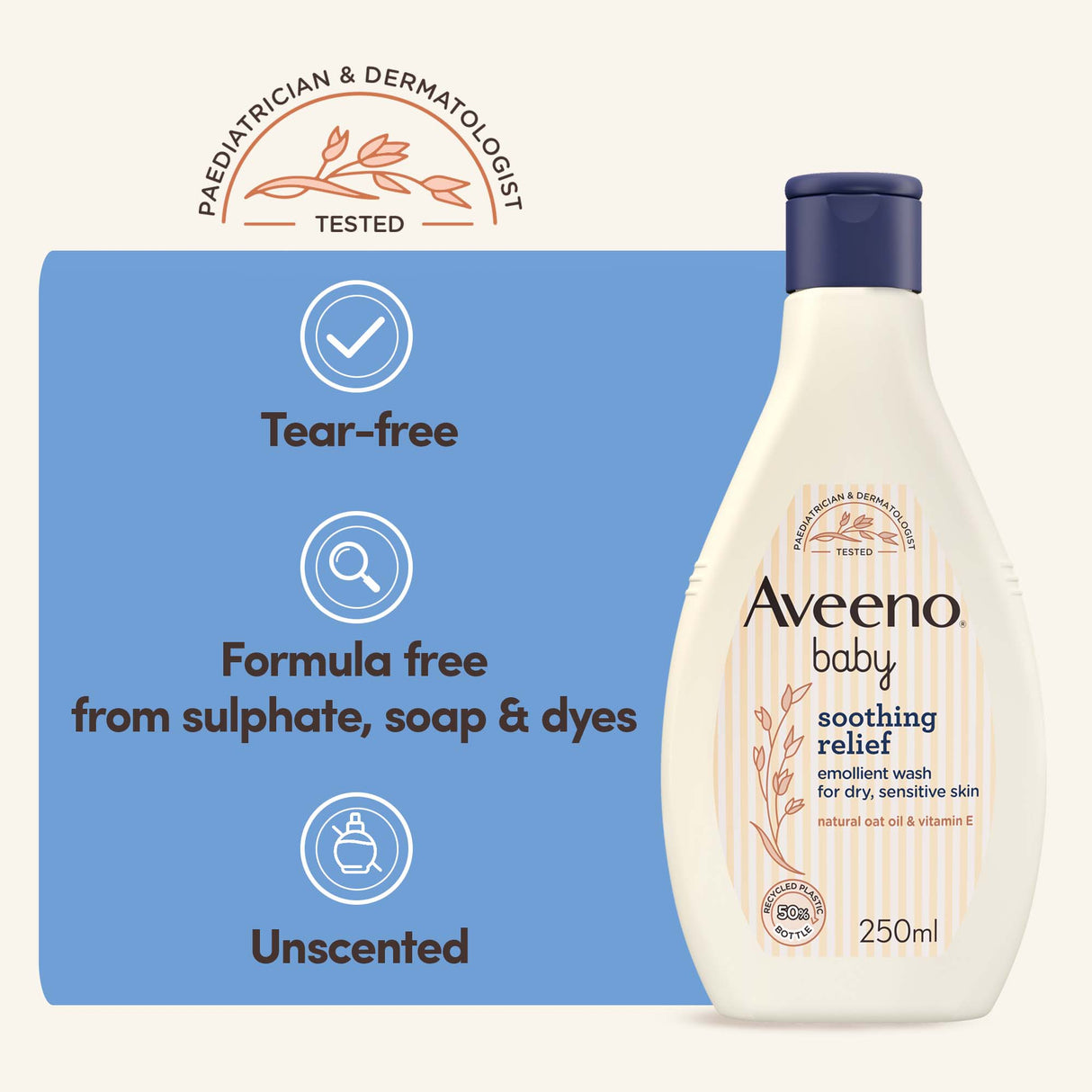 AVEENO® Baby Soothing Relief Emollient Wash - 250ml