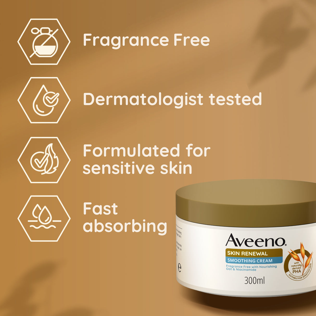 AVEENO® Skin Renewal Smoothing Cream 300ml
